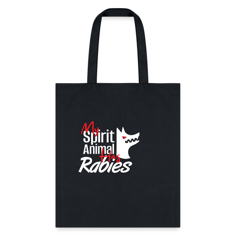 My Spirit Animal Has Rabies Cotton Tote Bag - Veterinary Medicine Design
