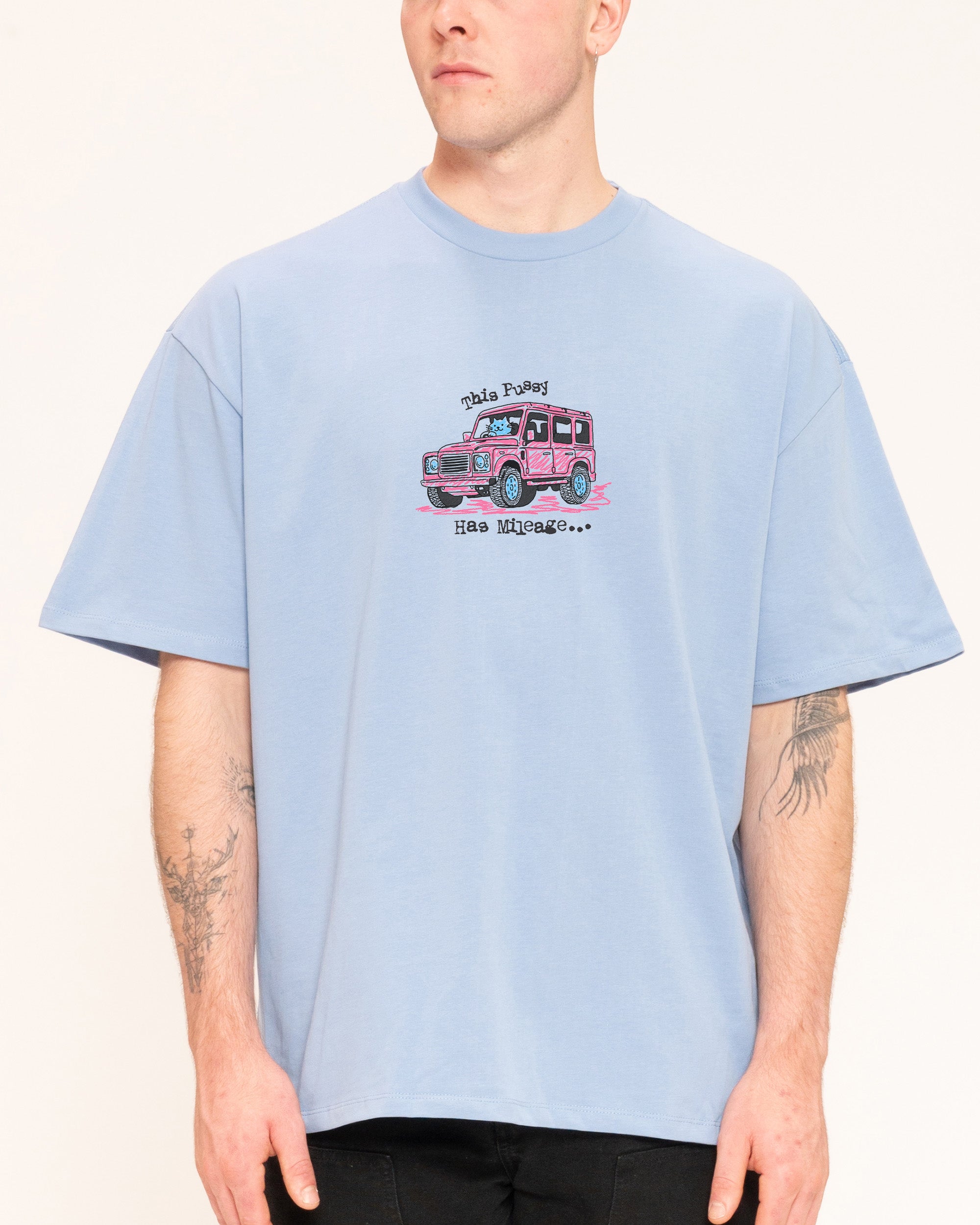 Pussy Has Mileage Oversized Tee