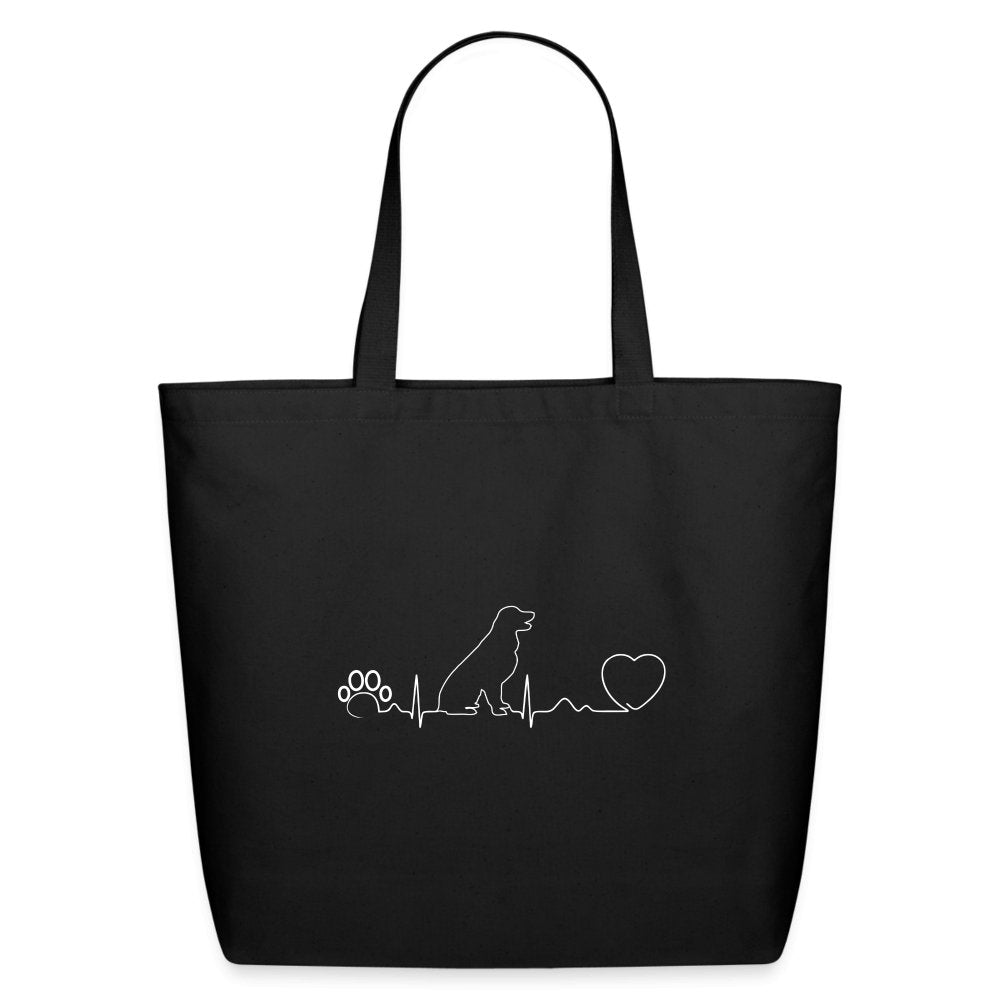 Dog Heartbeat Eco-Friendly Cotton Tote Bag