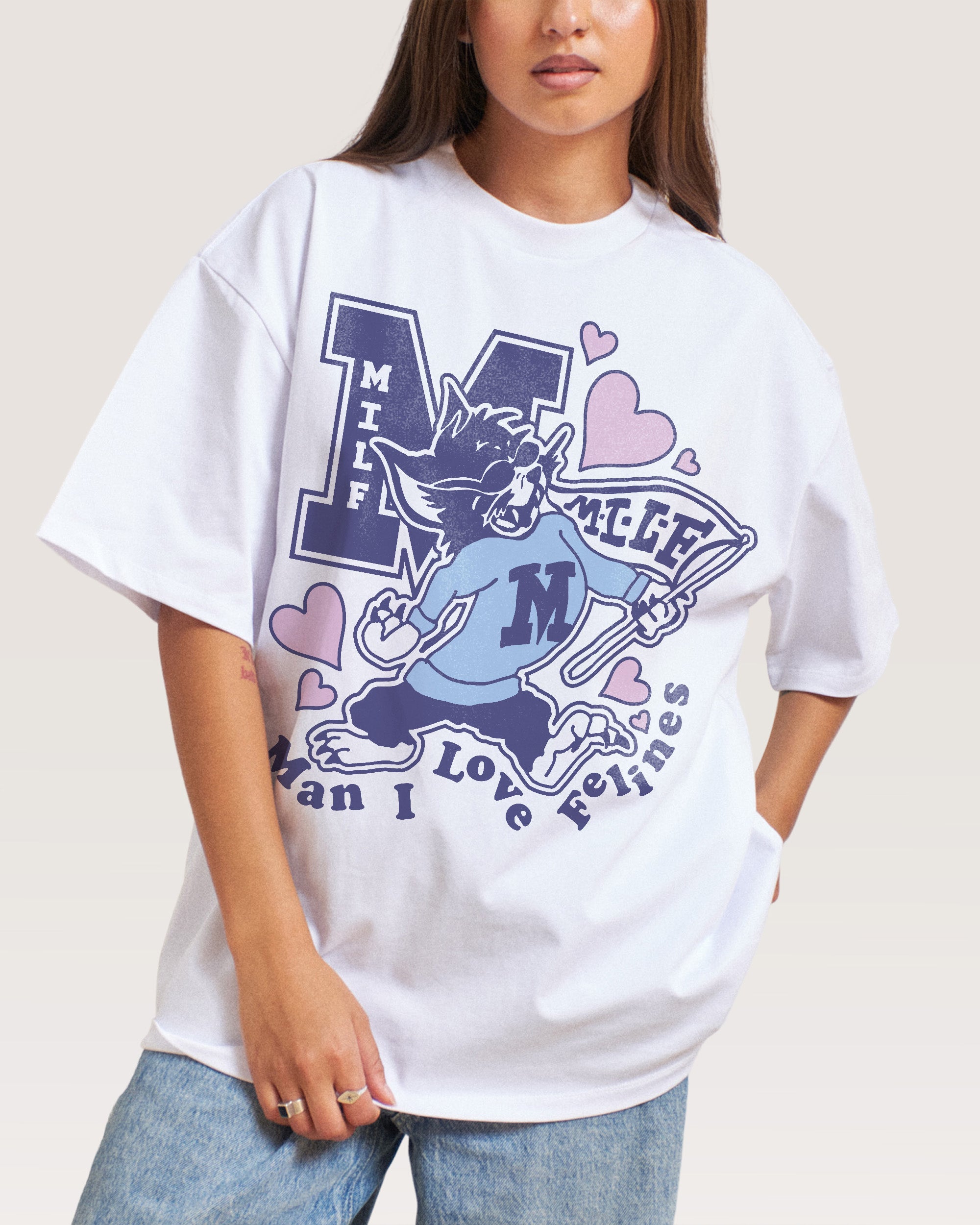 Milf Mascot Oversized Tee