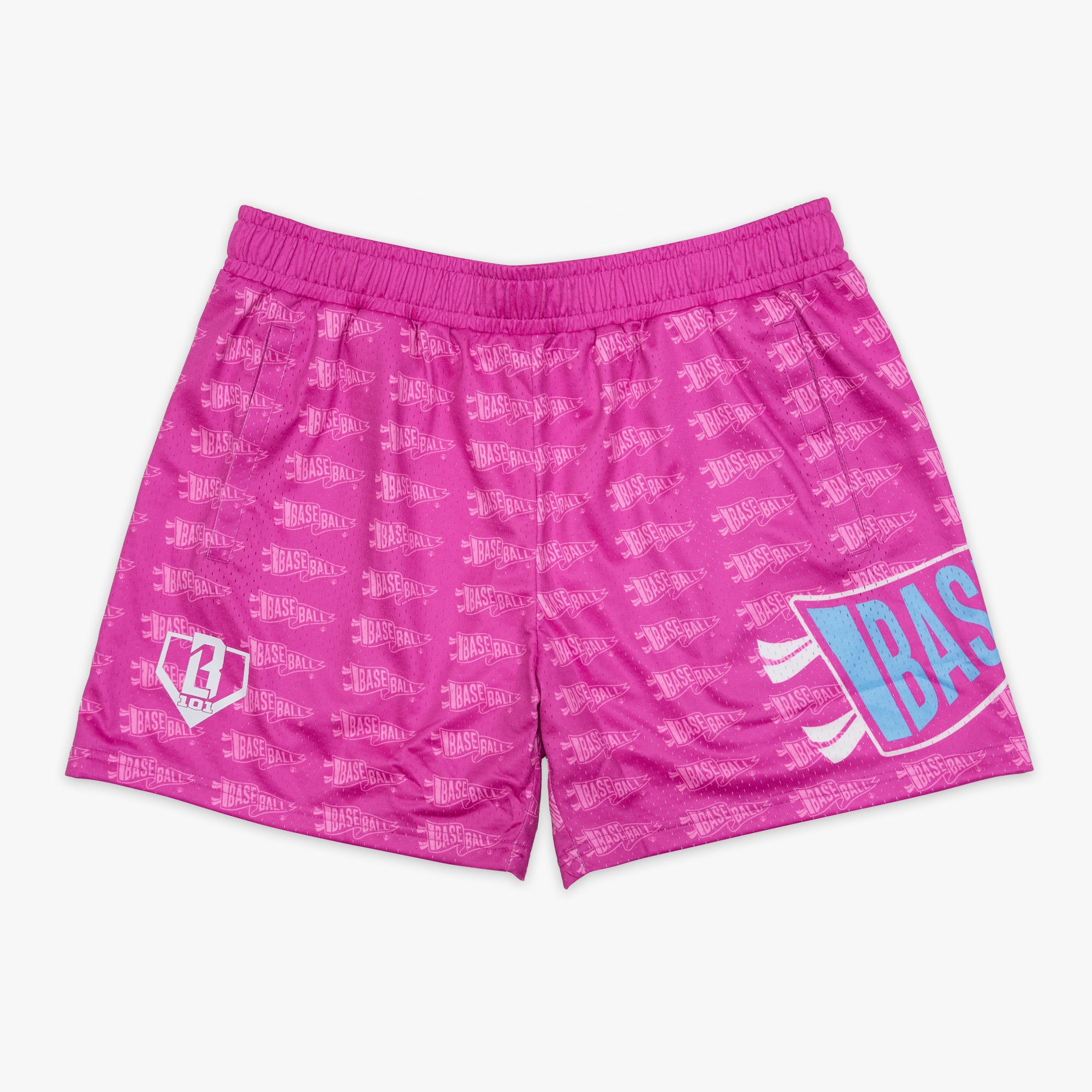 Pennant Shorts - Cotton Candy Pink