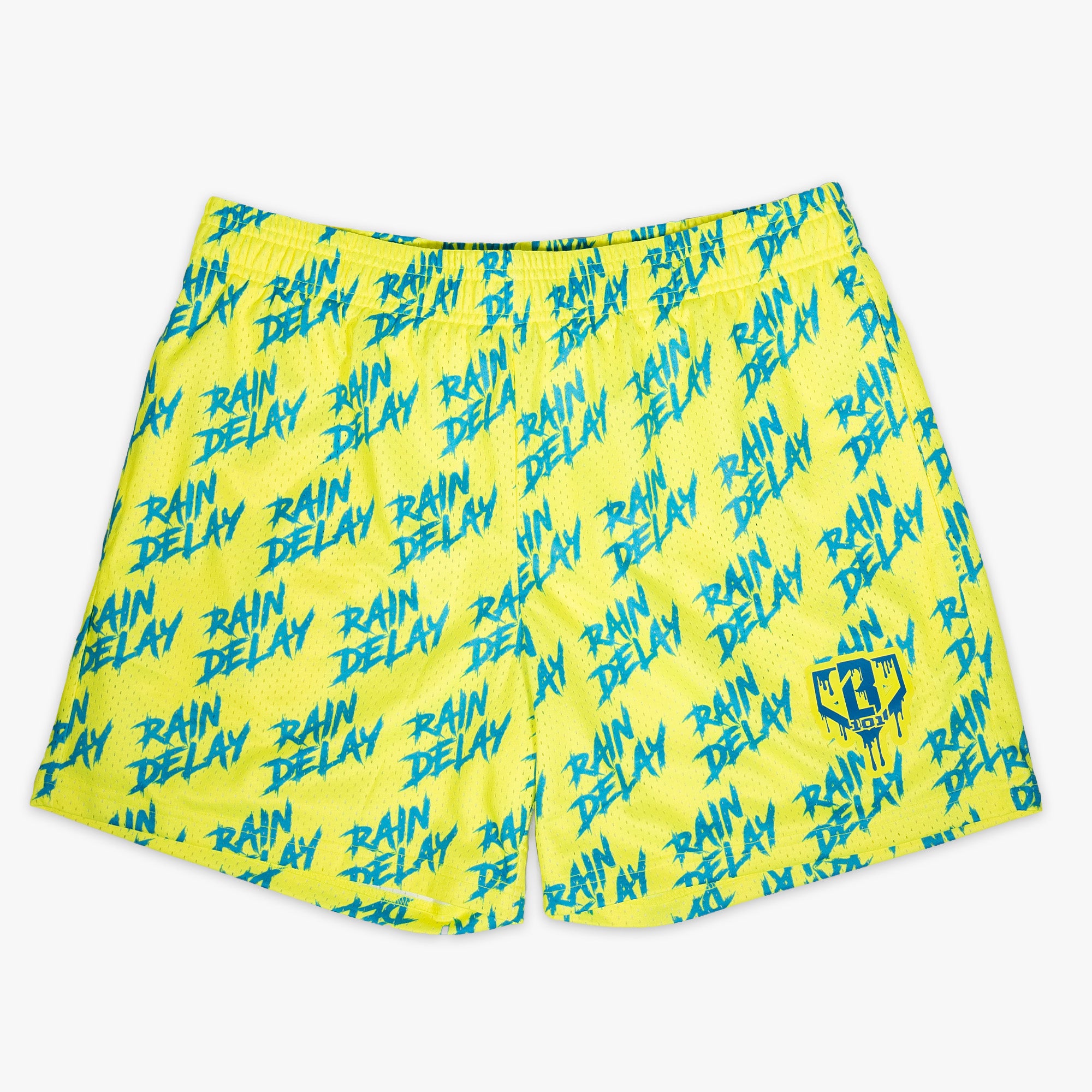 Rain Delay Shorts - Yellow/Blue