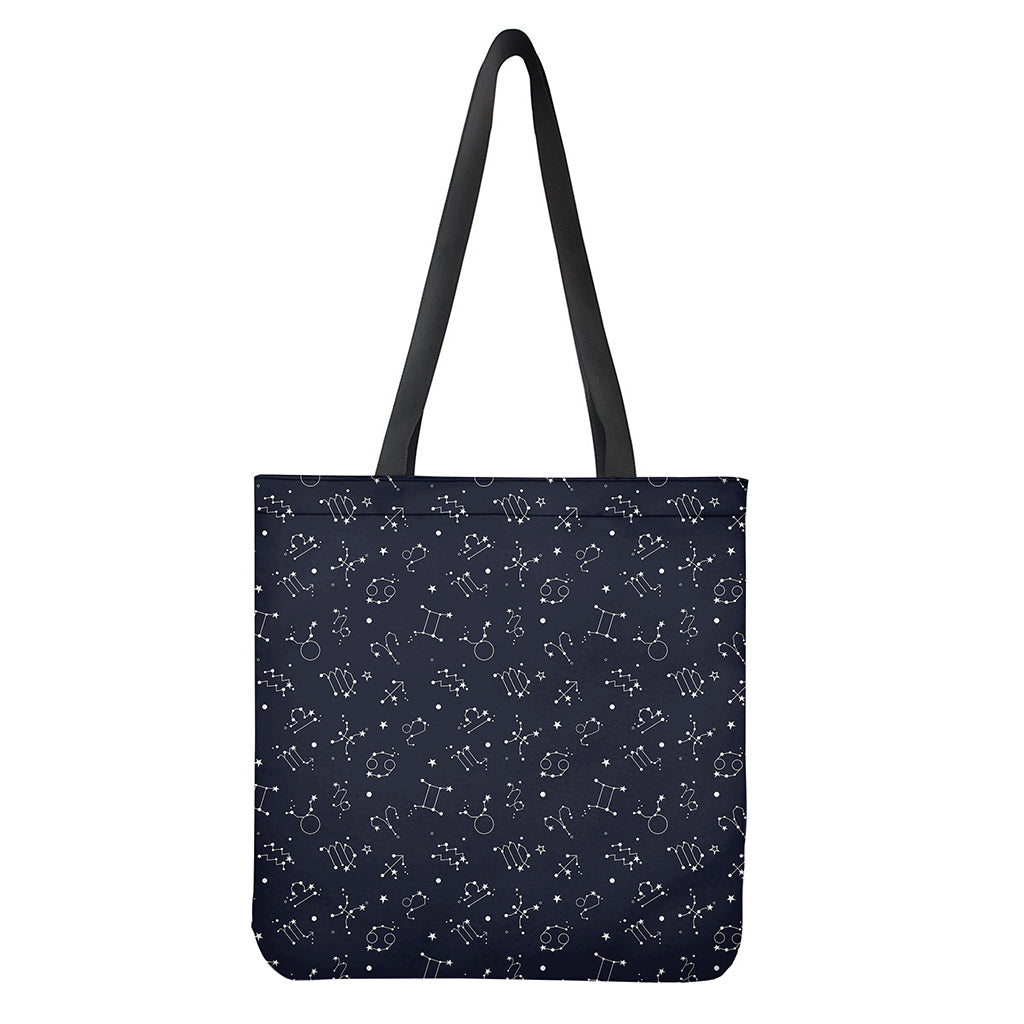 Zodiac Star Signs Pattern Print Tote Bag - Polyester Double-Sided Print